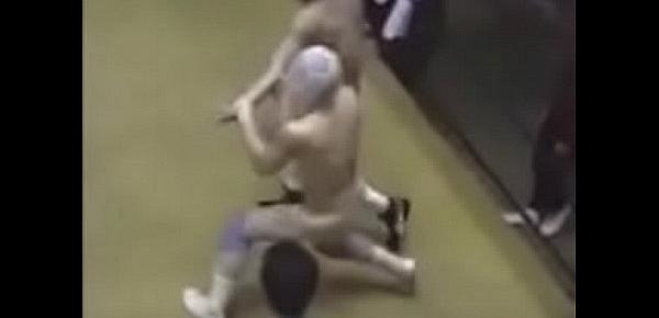  Crazy Japanese wrestling match leads to wrestlers and referees getting naked